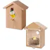 Nido de pájaro para exteriores transfronterizo comedero para pájaros villa decoración de ventana de jardín con ventosa nido de pájaro Casa para pájaros nido de pájaro de plástico