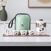Juego de té de viaje Guochao Panda, traje de una tetera y cuatro tazas, taza exprés, té conmemorativo de Sichuan, regalo de negocios