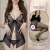Lencería Sexy, Estilo Sexy Pura Lujuria, Camisón Sexy, Uniforme Transparente de Mariposa Caliente para Mujer, Pijama Tentación, Íntimos Qqny