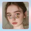 Pegatinas Faciales para el Festival Songkran, Pistola de Agua, Pegatinas de Tatuaje con Dibujos Infantiles, Impermeables y de Larga Duración, Hada Dibujo Animado, Maquillaje para Rostro de Niña para Citas