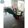Trituradora de ramas móvil de gasolina pequeña para podar caminos de parques, trituradora de ramas para árboles frutales de jardín.