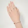 Estilo Fada Cor de Pele Roxa Pulseira Avançada de Rubis Pulseira Pequena Fresca Pulseira de Pedra Natural Pérola