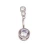 Gaby piercing de umbigo estilo europeu e americano zircônia piercing de umbigo design de personalidade simples diamante prego de umbigo Fabricantes joias de perfuração spot