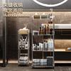 Novo Carrinho de Chão Porta-objetos Doméstico Multifuncional Porta-armazenamento de Mesa Cozinha Banheiro Rack Transparente
