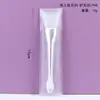 Herramienta Aplicadora de Mascarilla Facial Pincel de Silicona para Mascarilla Doble Cabeza con Cuchara Palito para Pelar Fácil de Limpiar Pincel para Mascarilla de Barro