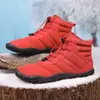 Zapatos de Algodón Grueso con Forro de Lana de Caña Alta Transfronterizos para Exteriores, Antideslizantes Resistentes al Desgaste para Hombre, Botas de Nieve, Botas de Algodón Cálidas Impermeables para Mujer, 48 Gris