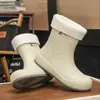 Novos sapatos impermeáveis botas de chuva femininas cano curto botas de água adulto cano baixo moda estudantes antiderrapante resistente ao desgaste coreano quatro estações calçado externo