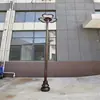 Luminárias de jardim de perfil de alumínio especiais para uso externo, postes de luz LED para áreas residenciais, luminárias solares de paisagismo de formato especial para áreas cênicas