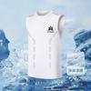 Camiseta deportiva de verano para hombre, transpirable, de seda de hielo, con hombros anchos, sin mangas, de secado rápido