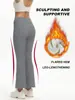 Pantalones acampanados casuales de moda europea y americana transfronterizos para mujer, forrados de polar, engrosados, de cintura alta, pantalones deportivos casuales, forro polar blanco, Amazon, Temu