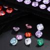 Ninho de Pássaro Cortado Cor Fertilizante Quadrado Tridimensional Luz Luxo Base Pontiaguda Cristal Natural Zircônia Acessórios de Joias Diy Inlay