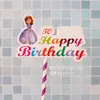 Fiesta Cumpleaños Pastel Dibujos Animados Tarjeta Bandera Tarjeta Pastel Dibujos Animados Decoración Pastel Cumpleaños Infantil