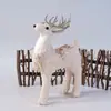 Adornos de Reno Navideño, Accesorios para Fotos, Decoraciones Navideñas, Decoración de Ambiente para Mesa y Ventana, Pequeños Renos Realistas