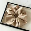 Scrunchies de Cetim Estilo Coreano Atacado, Elásticos de Cabelo Grandes de Cor Sólida, Faixas de Cabelo para Rabo de Cavalo Alto, Alta Elasticidade, Elásticos de Cabelo Não Prejudiciais