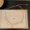 Collar Bohemio de Concha de Estrella de Mar y Perlas para Mujer, Cinturón Decorativo de Vestido Estilo Vacaciones en la Costa al por Mayor