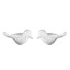 Pendientes de pájaro con forma de urraca cepillada para mujer, joyería con forma de pájaro, estilo coreano, diseño de nicho, accesorios al por mayor