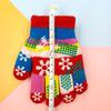 Guantes Gruesos de Doble Capa para Niños, Guantes Cálidos de Cinco Dedos para Niños y Niñas, Guantes Cálidos para Estudiantes, Guantes de Dibujos Animados de Seis Colores