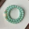 Nuevo Pulsera Bodhi Azul Cielo 108 Piezas Diseño Boutique Pequeño Fresco Hombres y Mujeres Pulsera Multicírculo Cuentas de Buda Wenwan