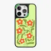 Design Floral Simples com Painel Traseiro Intercambiável, Capa Magnética Forte para iPhone 15 Pro Max, Tampa de Painel Traseiro Substituível para iPhone 14