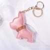 Estilo Europeo y Americano Bulldog Francés Colgante para Bolso Piel Sintética Lindo y Moderno Accesorio de Mochila para Niña Colgante de Cuero de Cachorro