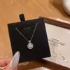 Nuevo Collar Colgante Brillante de Circonita de Alta Gama para Mujer, Cadena para Clavícula de Lujo Ligero Estilo Coreano Nicho, Cadena de Cuello Mismo Estilo que Celebridad de Internet