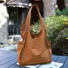 Bolsa Tote Dobrável Simples Transfronteiriça, Bolsa de Compras Portátil Casual de Grande Capacidade, Bolsa de Ombro Leve de Grande Capacidade