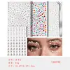 Conjunto de Adesivos de Diamante Transfronteiriços Recortados Maquiagem para Olhos Maquiagem Facial de Diamante Adesivos de Pedras Preciosas Diamante Acrílico Manicure Adesivos de Diamante Flash