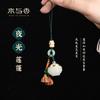 Luminous Lotus oco sachê bola pingente estilo antigo aromaterapia saco chaveiro difusor pendurado jóias homens e mulheres acessórios