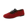 Zapatos Bajos de Estilo Ballet con Lazos Retro Franceses para Mujer 2026 Nuevo Estilo Primavera/Otoño Suela Suave Combinan Bien con Faldas Zapatos Mary Jane