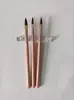 Superventas transfronterizos, venta al por mayor directa de fábrica: Set de 3 piezas de pinceles para decoración de uñas con relieve de cristal, incluyendo un pincel de color pasta de frijol