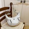 Bolso de Mujer en Forma de Dumpling de Gran Capacidad, Bolso de Hombro para Estudiante, Bolso Commuter Simple de Estilo Coreano, Bolso Cruzado Casual Versátil