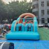 Trampolín inflable de escalada en roca para adultos, tobogán, equipo de entretenimiento para exteriores a gran escala, para entrada terrestre transfronteriza