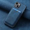 Adecuado para Funda de Teléfono Móvil Apple 18Pro, Cuero Color Sólido Retro 16Pro Soporte Magnético para Tarjetas Funda Protectora Iphone17