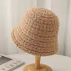 Novo Chapéu de Pescador de Lã Tricotada de Alta Qualidade para Mulheres em Outono e Inverno de 2025, Chapéu Balde Pequeno que Mostra o Rosto, Quente e à Prova de Vento