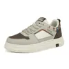 Tênis da moda com blocos de cor e sola grossa, nova moda vintage para todas as estações, sapatos da moda para o dia a dia, tênis esportivos casuais para estudantes, sapatos masculinos