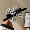 Pin de clip con cabeza de bola de lazo de perla y pedrería estilo Chanel para mujer, pasador fijo para coleta alta, pasador alto para la parte superior del cráneo