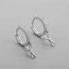 Pendientes de plata s925 con forma de estrella y circonitas en forma de diamante para mujer, delicados, de nicho, ligeros, de lujo, muy elegantes, con combinación