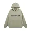 Essenciais de Marca de Streetwear Europeia e Americana Capuz Oversized Unissex com Letras Tridimensionais Refletivas Moletom para Casal