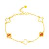 Nueva pulsera de imitación de oro de 18 quilates gema moda joyería para niñas simple oro arena viva joyería fabricantes mayoreo
