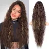 Extensión de Cabello Rizado tipo Maíz Esponjoso de 70 cm con Pinza de Garra, Cabello Largo Rizado, Rizos de Lana de Seda de Alta Temperatura, Cola de Caballo Falsa al por Mayor de Xuchang