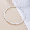 Pulsera sencilla de imitación de perlas al por mayor Joker 26 moda elástica con letras pulsera pulsera de perlas para mujer pulsera de cuentas