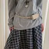 Moda Coreana Nueva Bolso de Cinturón Versátil de Gamuza Bolso de Cintura Elegante Accesorio para Vestido Bolso de Cintura