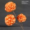 Simulación bola de la suerte 3 cabezas bola de hibisco decoración de pared de flores guía de camino salón de bodas flor de seda suave diseño salón de banquetes