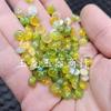 Especie de hielo calcedonia amarilla jade hebilla jade cuentas sueltas ágata verde cuentas de ábaco pulsera collar cuentas espaciadoras accesorios de joyería cuentas