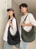 Bolso bandolera de estilo japonés para hombre, bolso mensajero de trabajo de un solo hombro de gran capacidad, bolso bandolera casual de moda simple y fresco