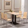 Conjuntos de mesa e cadeira para refeições, projetados especificamente para refeitórios escolares, restaurantes, lojas de bubble tea e estabelecimentos de fast-food; conjuntos de mesa e cadeiras de jantar simples, de qualidade comercial
