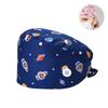 Gorro Quirúrgico Transfronterizo Algodón Color Sólido Correa Estampada Ajustable Unisex para Enfermera de Quirófano Gorro para Odontólogo Oral