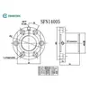 Tuerca de Tornillo de Bola Tuerca Redonda con Brida SFI/SFNI 1605 1610 2005 2505 R