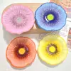 Flores de Amapola de Simulación Accesorios de Resina DIY Pegamento de Crema Pinza para el Cabello Funda de Teléfono Correa Llavero Colgante Adornos