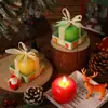 Vela Artificial Creativa 3D de Manzana Personalizada Decoración de Velas con Forma de Dibujo Animado